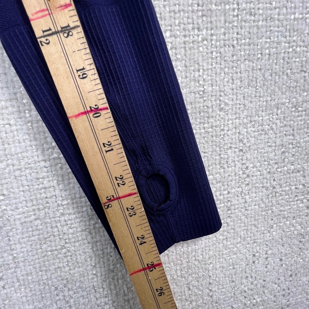 CRZ YOGA Womens L Blue Seamless Long Sleeve Athletic Yoga Top R211 - Picture 8 of 11